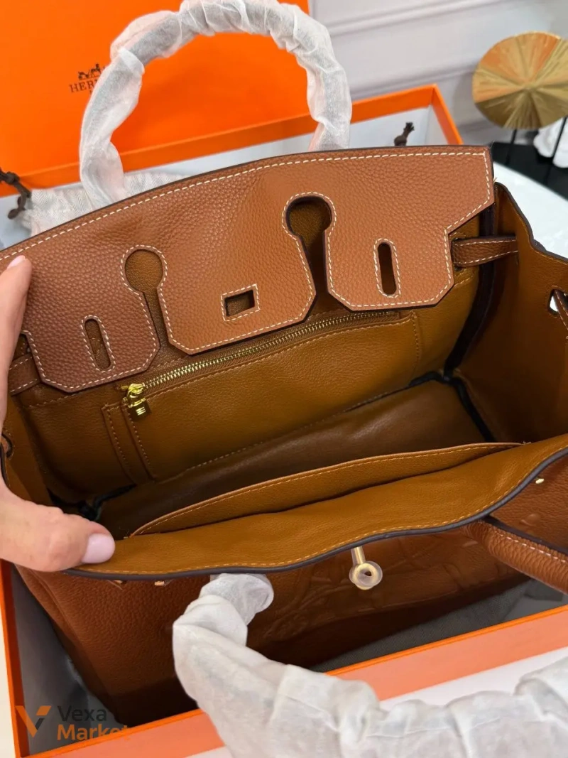 Сумка Hermes Birkin 30 см с эксклюзивным тиснением — фото 4