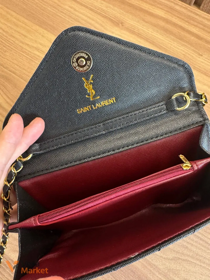Сумка клатч Saint Laurent на ланцюжку — фото 8
