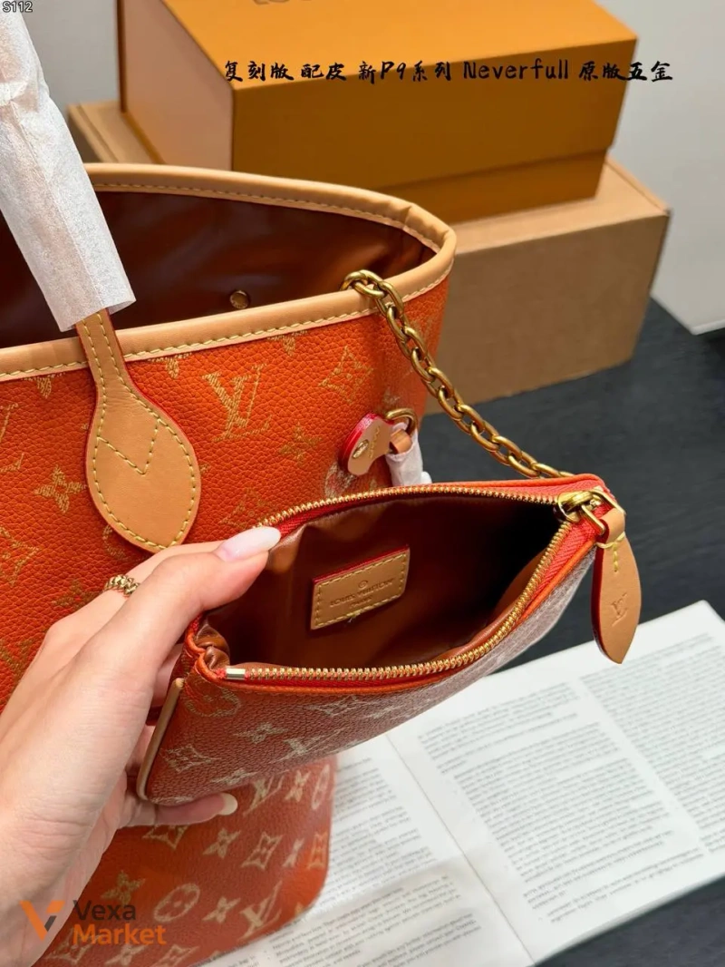 Сумка Louis Vuitton Neverfull натуральна шкіра — фото 3