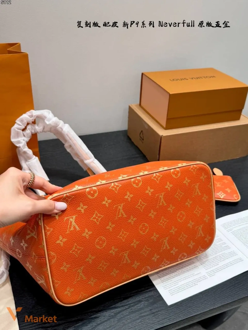 Сумка Louis Vuitton Neverfull натуральна шкіра — фото 6