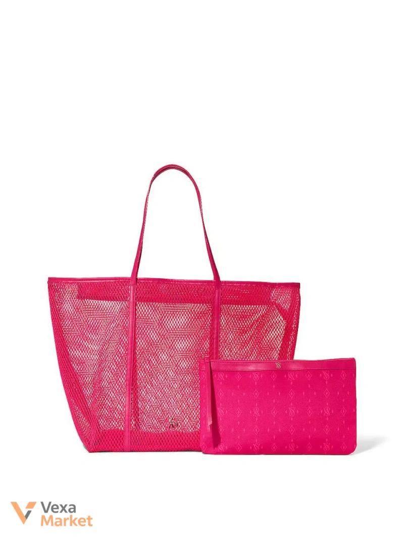 Сумка Mesh Tote Bag з косметичкою VS Logo Pouch — фото 3