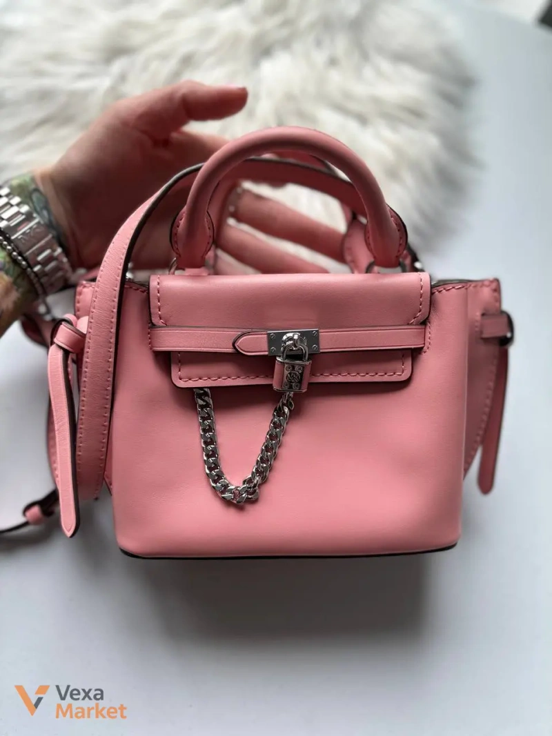 Сумка MICHAEL KORS HAMILTON LEGACY MICRO LEATHER SHOULDER BAG WITH BELT — фото 4