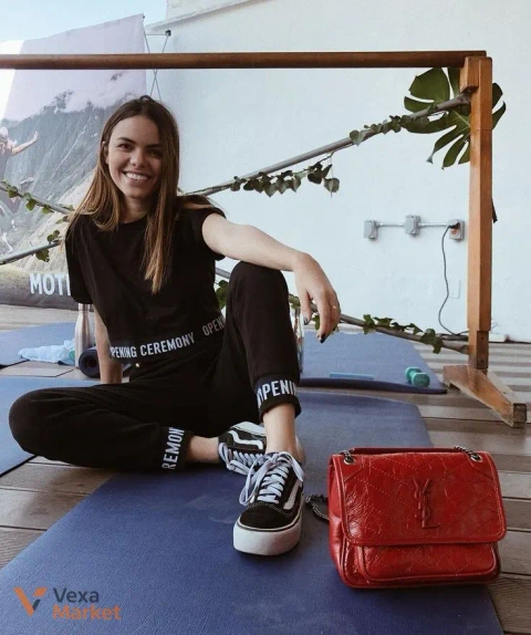 Сумка YSL Nikki червона
