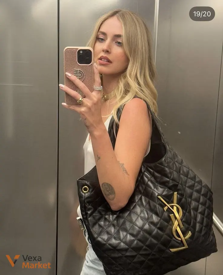 Сумка YSL Saint Laurent з м'якої шкіри — фото 2