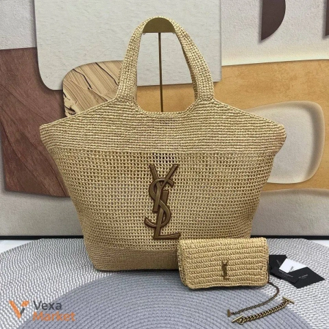 Сумка YSL соломенная женская