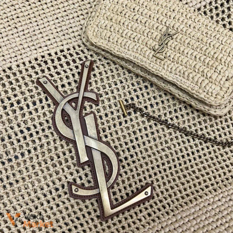 Сумка YSL соломенная женская — фото 4
