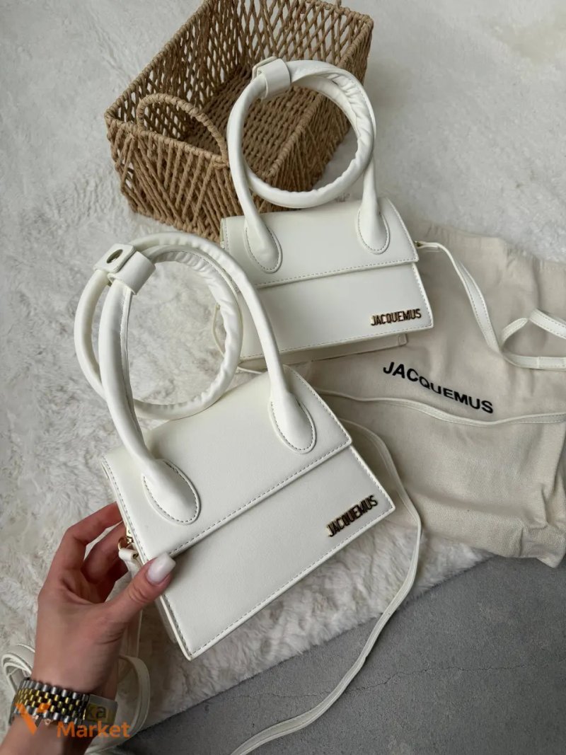 Сумочка Jacquemus малютка біла — фото 2