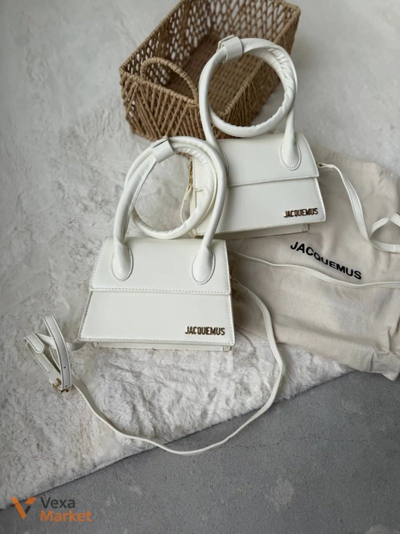 Сумочка Jacquemus малютка біла — фото 3