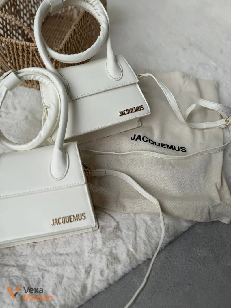 Сумочка Jacquemus малютка біла — фото 5