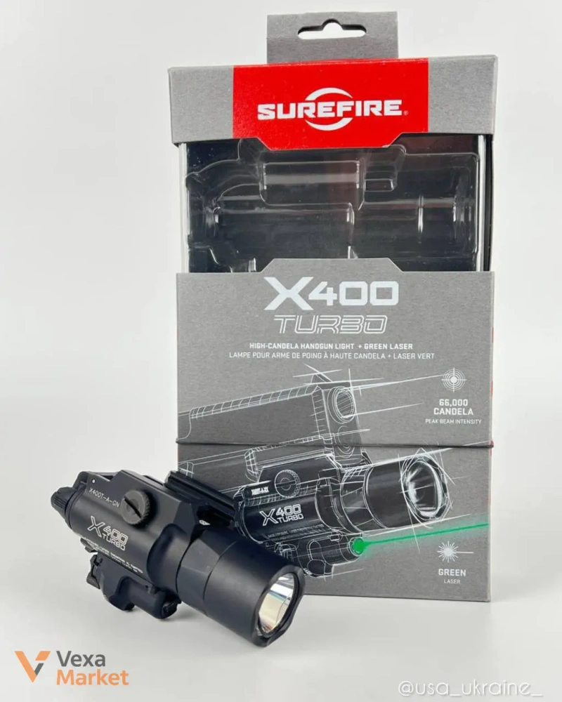 Surefire X400T-A Ліхтарик + зелений лазер — фото 3