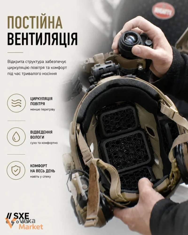 SXE GROUP Micro Lattice 3D - Подушки для тактичних шоломів — фото 5