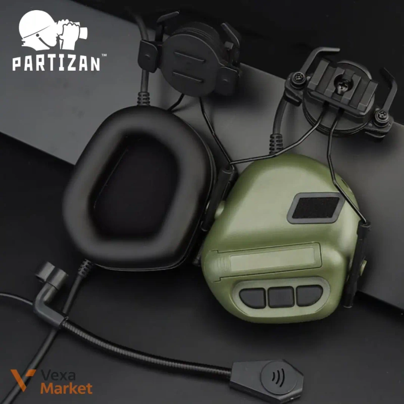 Тактичні навушники Active Helmet Headset з активним шумозаглушенням та підтримкою рації — фото 4