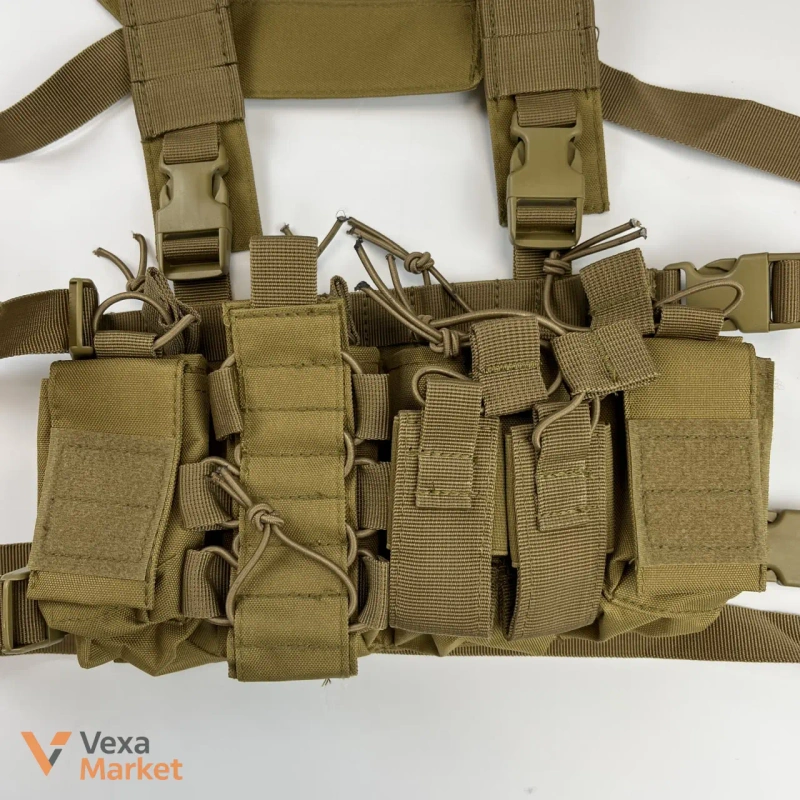 Тактичний нагрудний пояс Belt6 з підтяжками та підсумками — фото 3