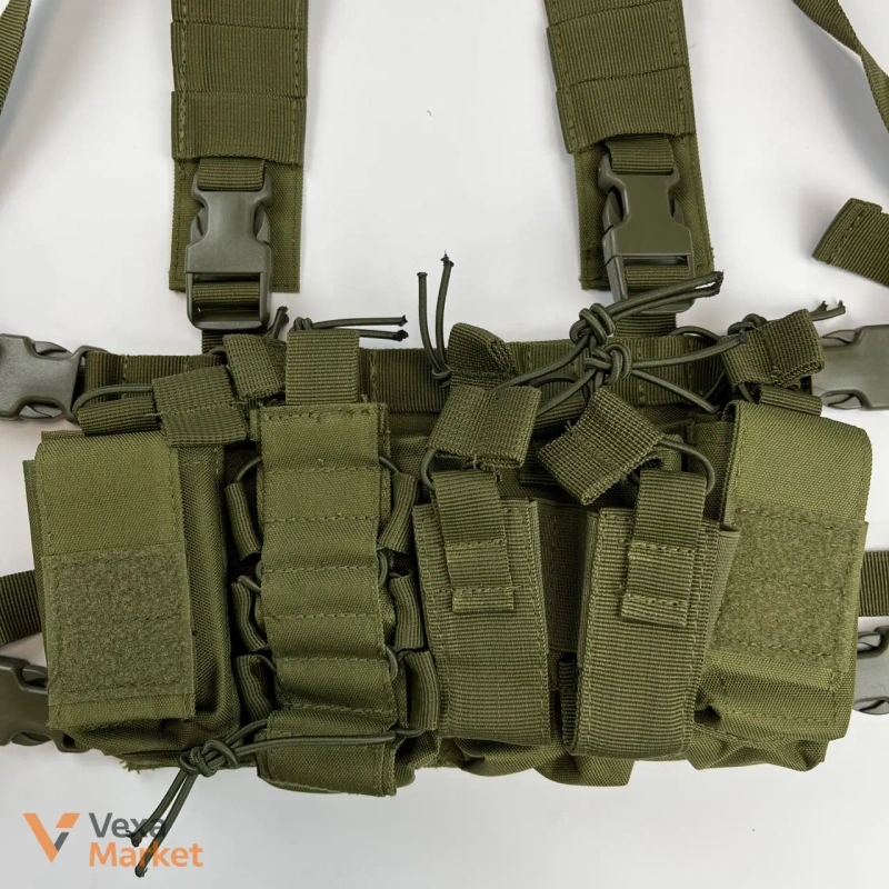 Тактичний нагрудний пояс Belt6 з підтяжками та підсумками — фото 8