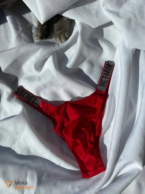 Трусики Victoria's Secret красные размер XS