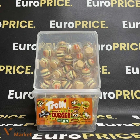 Цукерки Trolli Party Burger Minis, 600г
