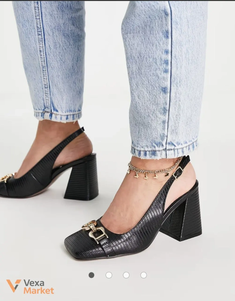 Туфли с ремешком Asos на среднем или широком каблуке 8 см — фото 5