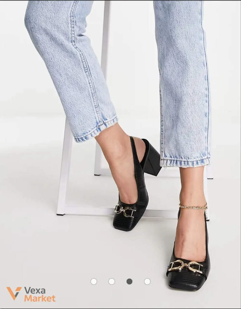Туфли с ремешком Asos на среднем или широком каблуке 8 см — фото 7