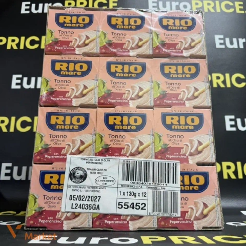 Тунець Rio Mare з пікантним перцем у олії, 12 шт. по 130г