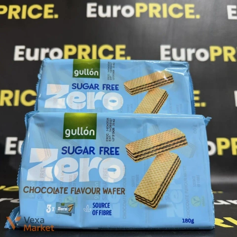 Вафлі без цукру Gullón Zero Chocolate Flavour Wafer 180г
