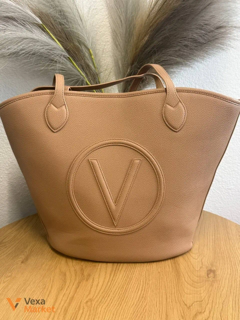 Valentino Bags Special Covent Set Tote карамельна сумка з косметичкою