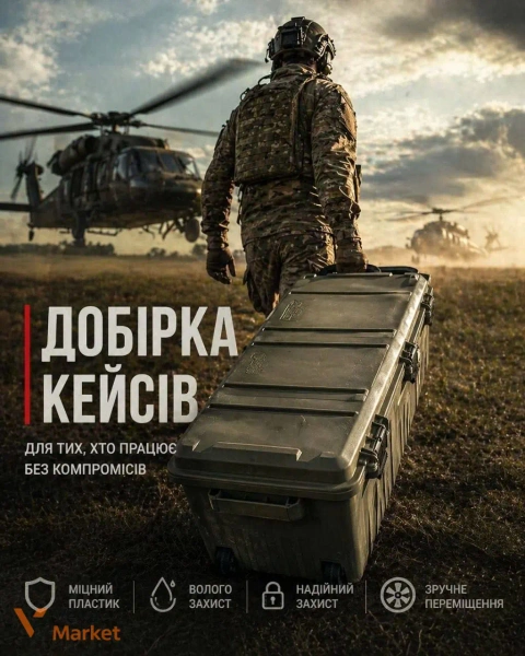 Великий кейс для зберігання спорядження, інструментів та техніки