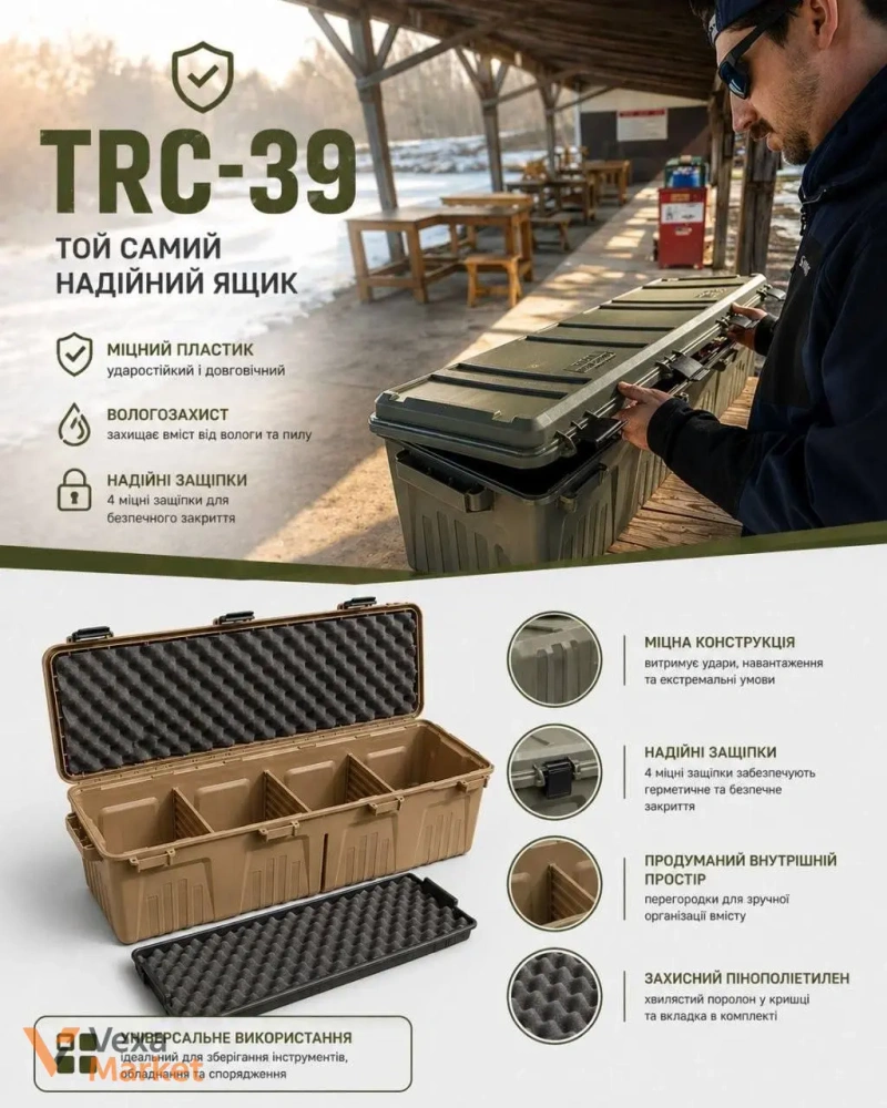 Великий кейс для зберігання спорядження, інструментів та техніки — фото 8