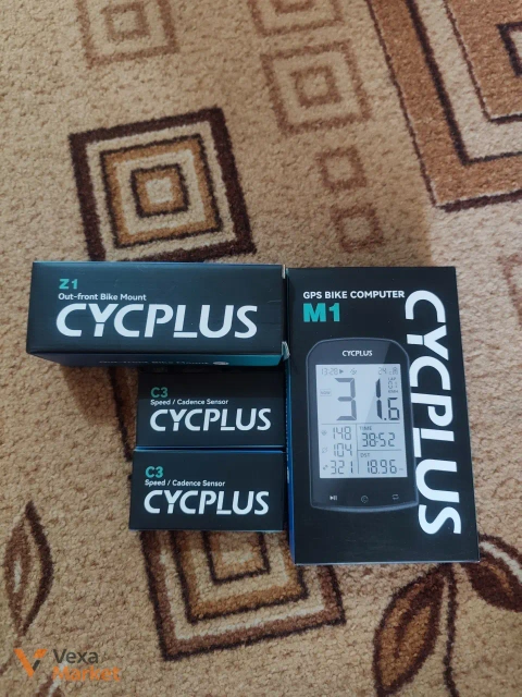 Велокомп'ютер CYCPLUS M1 з датчиками каденсу/швидкості та кріпленням