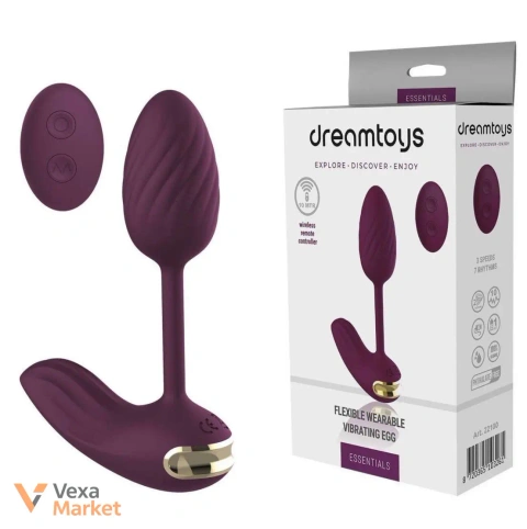 Віброяйце гнучке з пультом керування Dream Toys Essentials (22100)