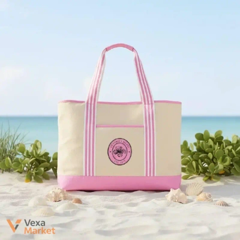 Victoria's Secret Canvas Tote Bag рожева