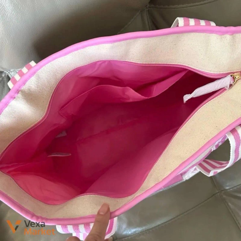 Victoria's Secret Canvas Tote Bag рожева — фото 5