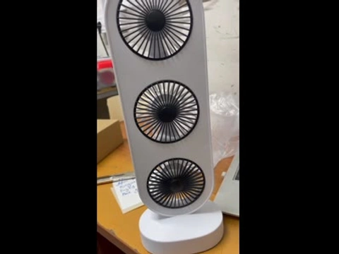 Вентилятор потрійний USB LY-856, 3 швидкості, 36,4×12×8,3см