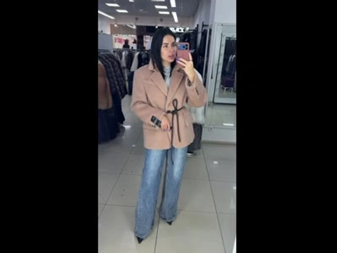 Пальто-жакет oversize з італійської вовни