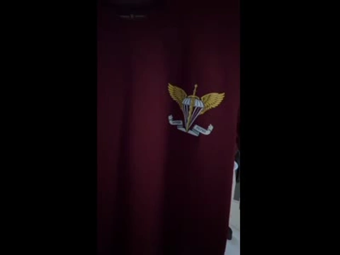 Футболка бордового цвета с принтом