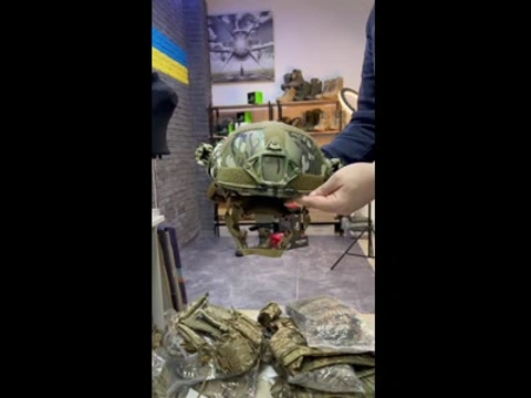 Балістичний шолом Fast Wendy Multicam з активними навушниками Walkers