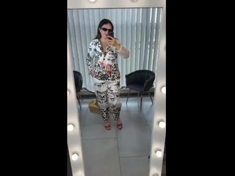 Костюм женский с принтом