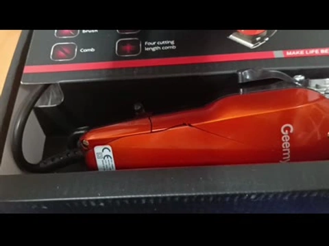 Електропровідна машинка для стрижки Gemei GM-1005 з насадками