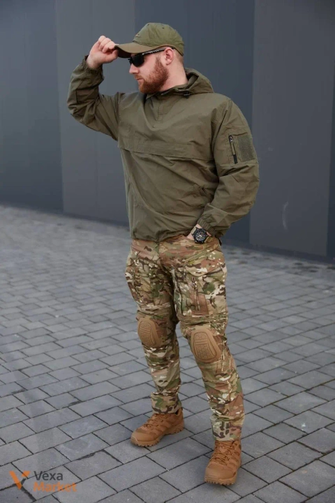 Вітрозахисний анорак Mil-Tec Combat Anorak Summer олива
