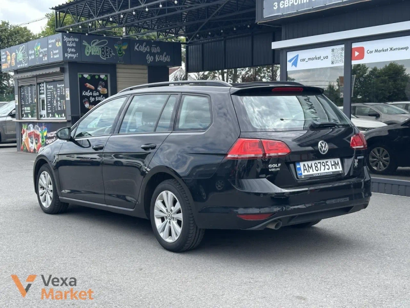 Volkswagen Golf VII покоління/Typ 5G 2015, 1.6 л. Дизель, Чорний — фото 3