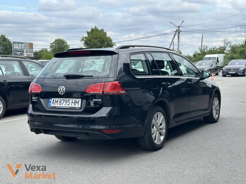 Volkswagen Golf VII покоління/Typ 5G 2015, 1.6 л. Дизель, Чорний — фото 4