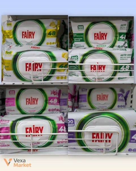 Вологі серветки для прибирання Fairy, 100 шт, Туреччина