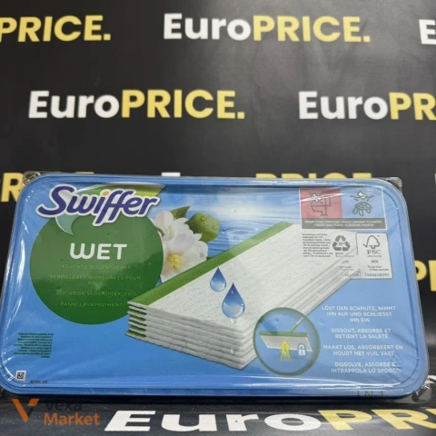 Вологі серветки-запаски Swiffer Wet з ароматом лимону (44 шт.)