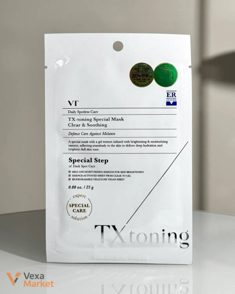VT Cosmetics TX-Toning Special Mask тканинна маска для освітлення шкіри 25г