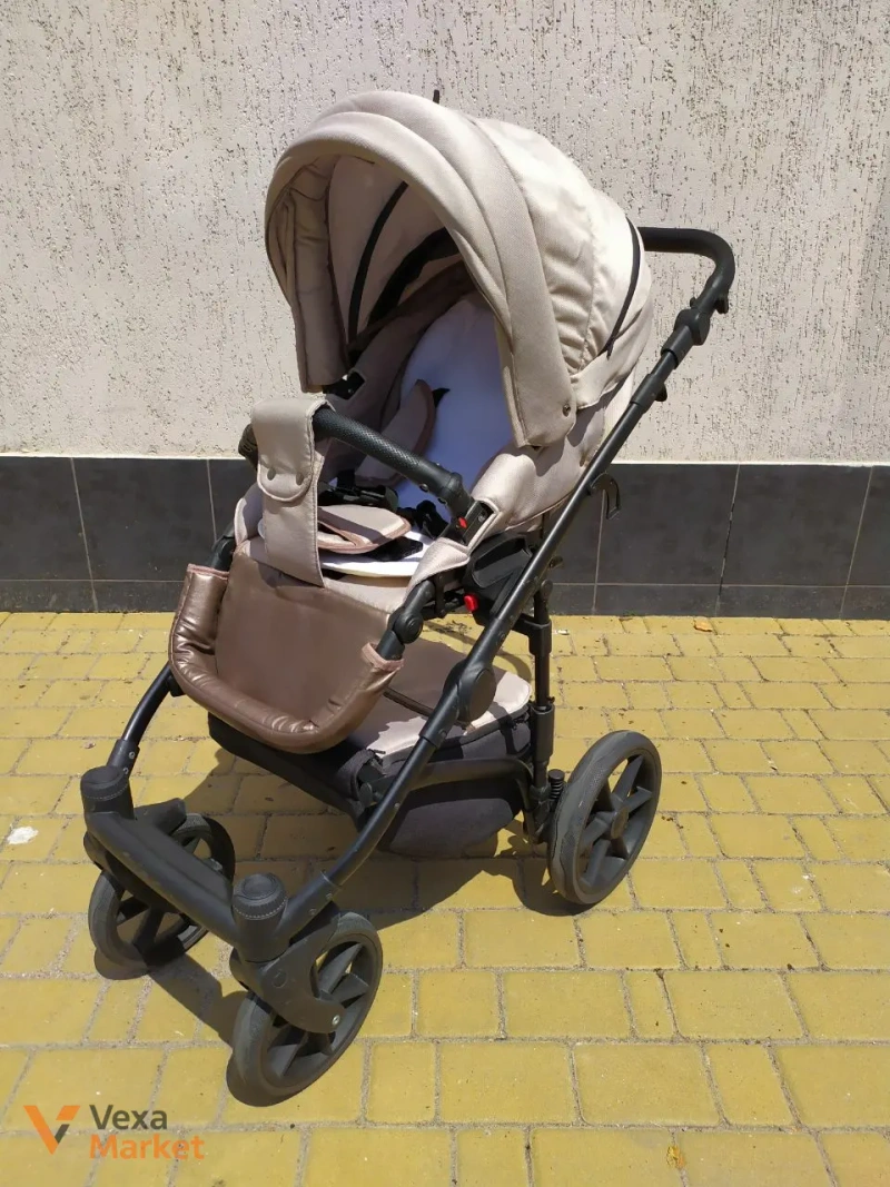 Вживаний візочок 2 в 1 Baby Pram з гелевими колесами — фото 4