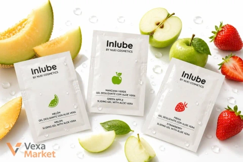 Їстівний лубрикант Nuei INLUBE на водній основі зі смаком фруктів, стік 5 мл