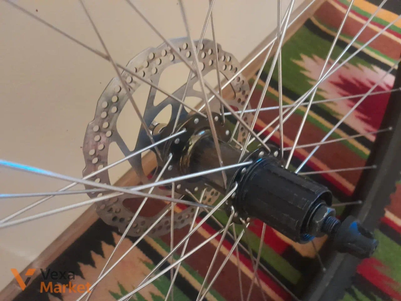 Заднє колесо 29" під касету з ротором Shimano 160mm та покришкою Maxxis Rekon — фото 4
