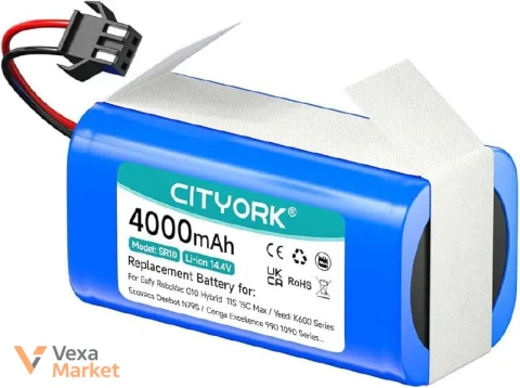 Запасний акумулятор CITYORK 4000 mAh для роботів-пилососів Eufy та Ecovacs