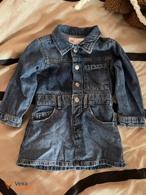 Zara Джинсовое платье 86 см 1.5 года