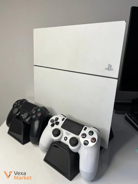 Зарядна док-станція для Playstation 4/SLIM/FAT з 2 вентиляторами та зарядкою для 2 геймпадів