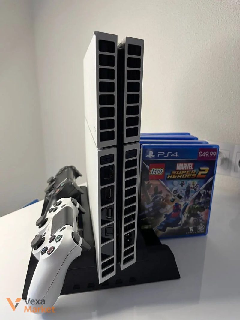 Зарядна док-станція для Playstation 4/SLIM/FAT з 2 вентиляторами та зарядкою для 2 геймпадів — фото 2